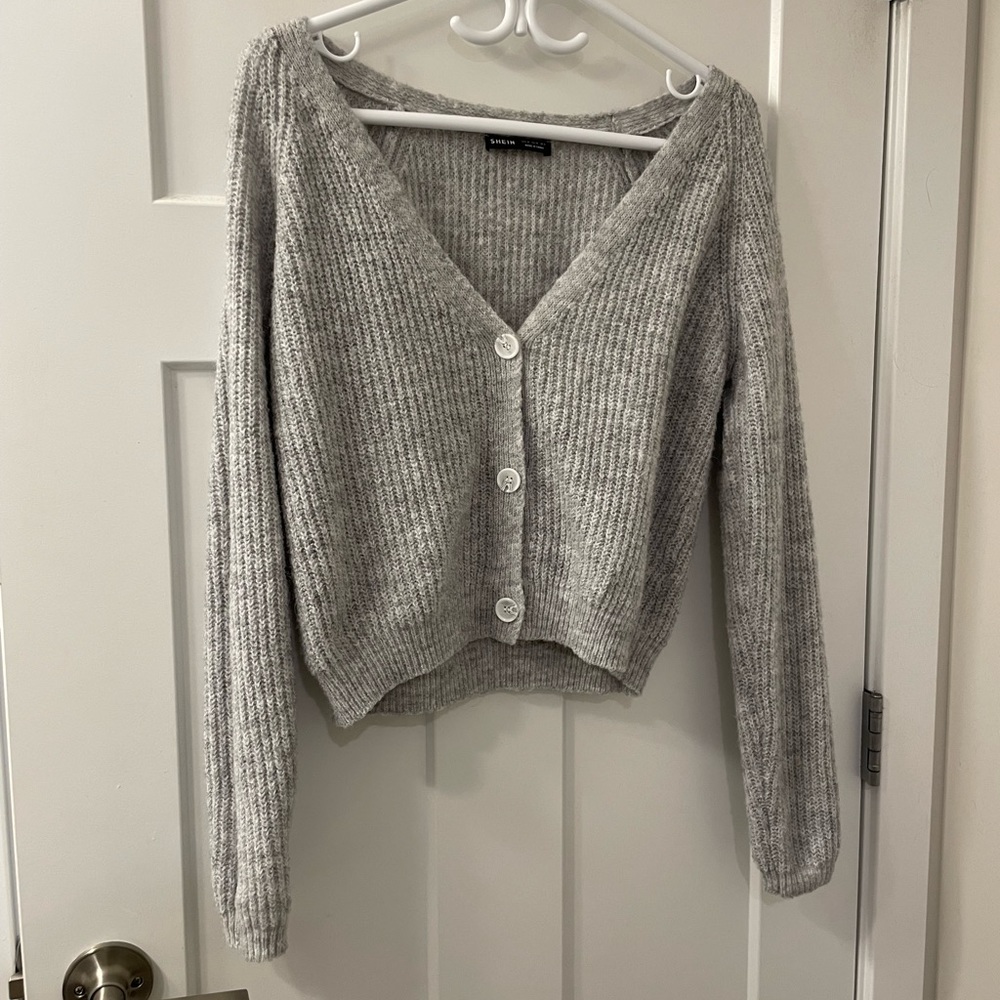 SHEIN Grey Cardigan